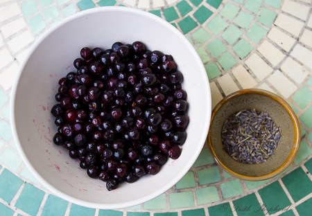 Huckleberries and lavender