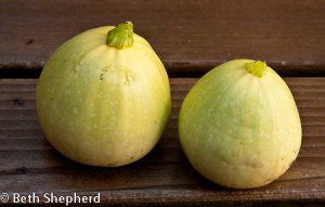 cue ball zucchini