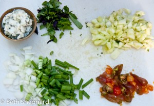 cue ball zucchini-stuffing