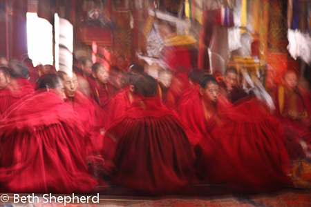 Tibetan monks chanting