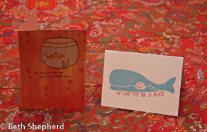 Fish and whale cards
