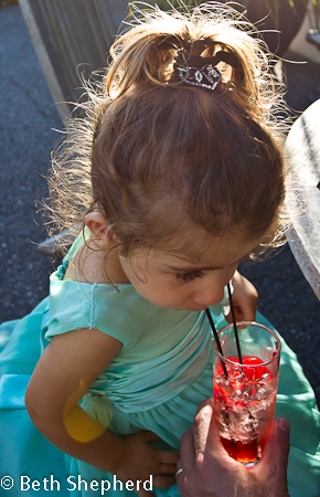 Sipping Shirley Temple