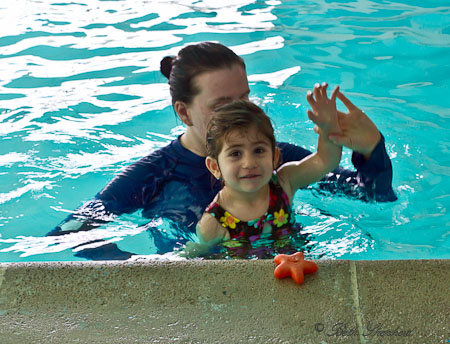 Little swimmer and her starfish