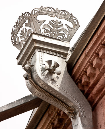 Beautiful downspout in Gyumri