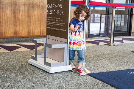 Carry on with toddler at airport