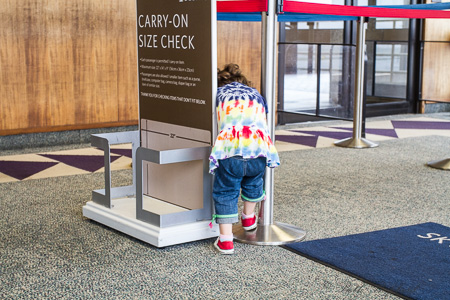 Carry on with toddler at airport 