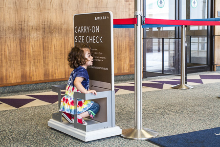 Carry on with toddler at airport