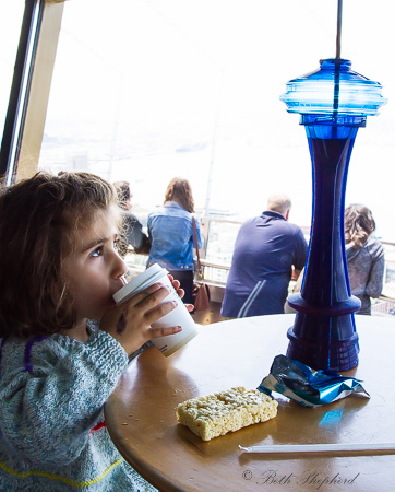 Space Needle piggybank drink cup