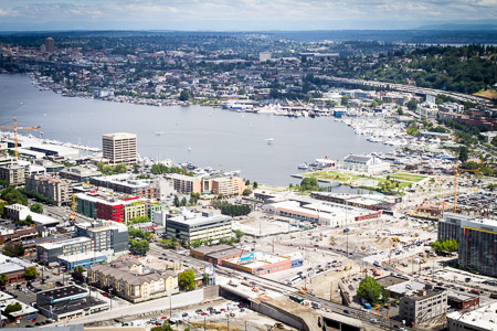 Lake Union from the Space Needle