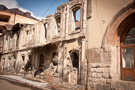 Gyumri remnants of an old building