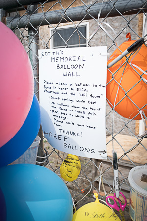 Ballard memorial balloon wall