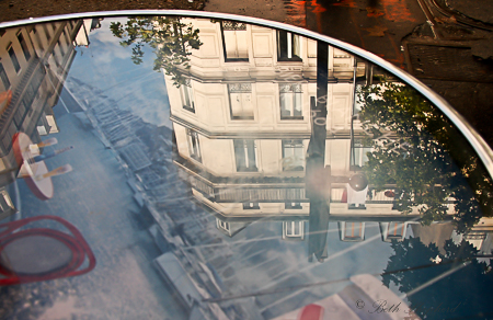 Paris cafe reflections