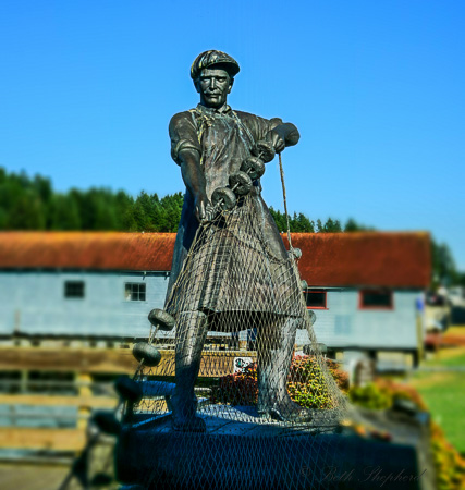 Fisherman statue