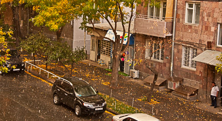 Rain in Yerevan