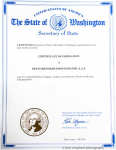 LLC Certificate